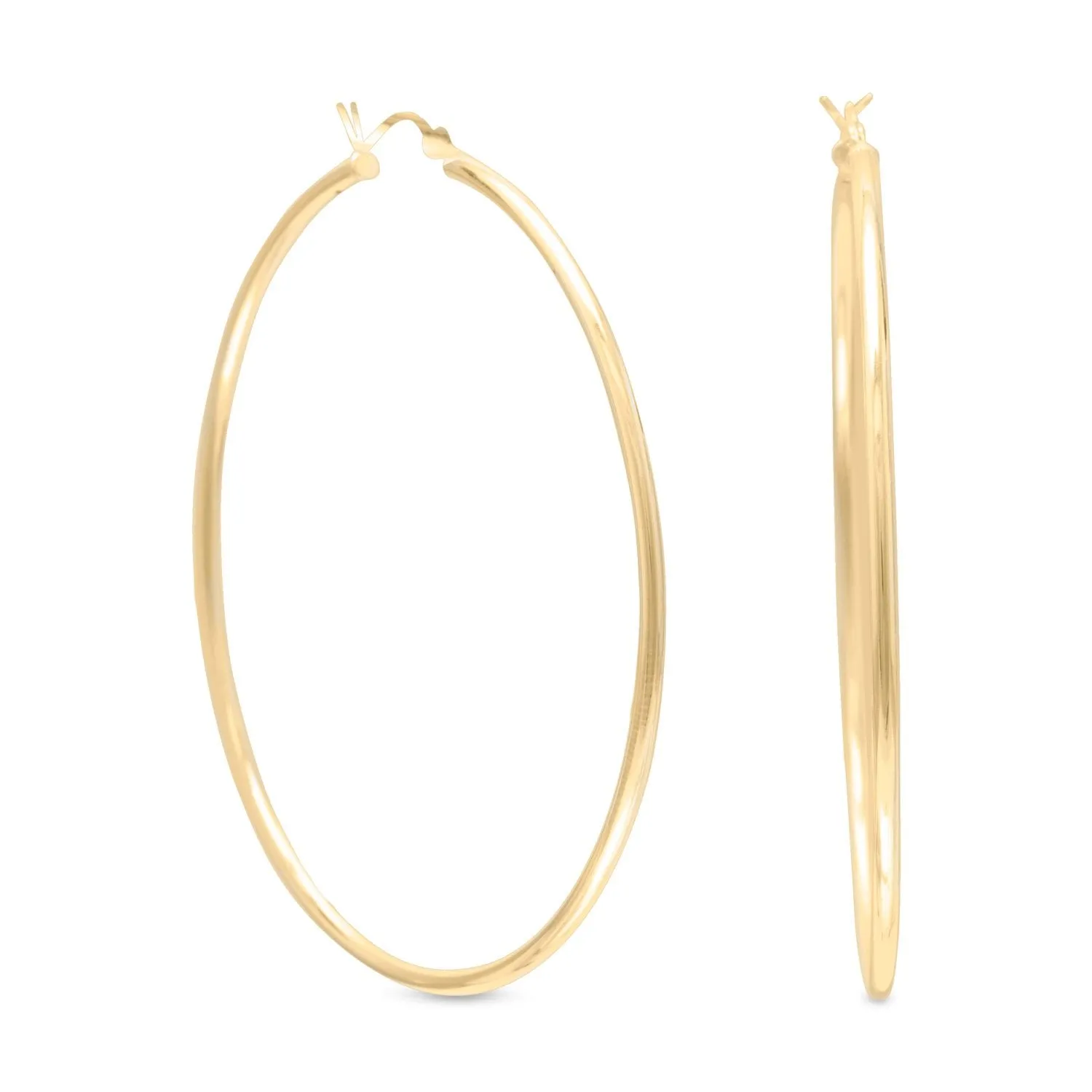 2mm x 60mm Gold Plated Click Hoop