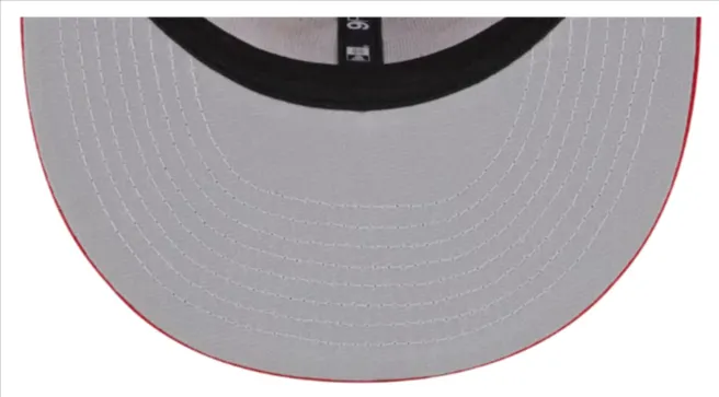 Anaheim Angels Snapback New Era Red Mesh Trucker Cap Hat Grey UV