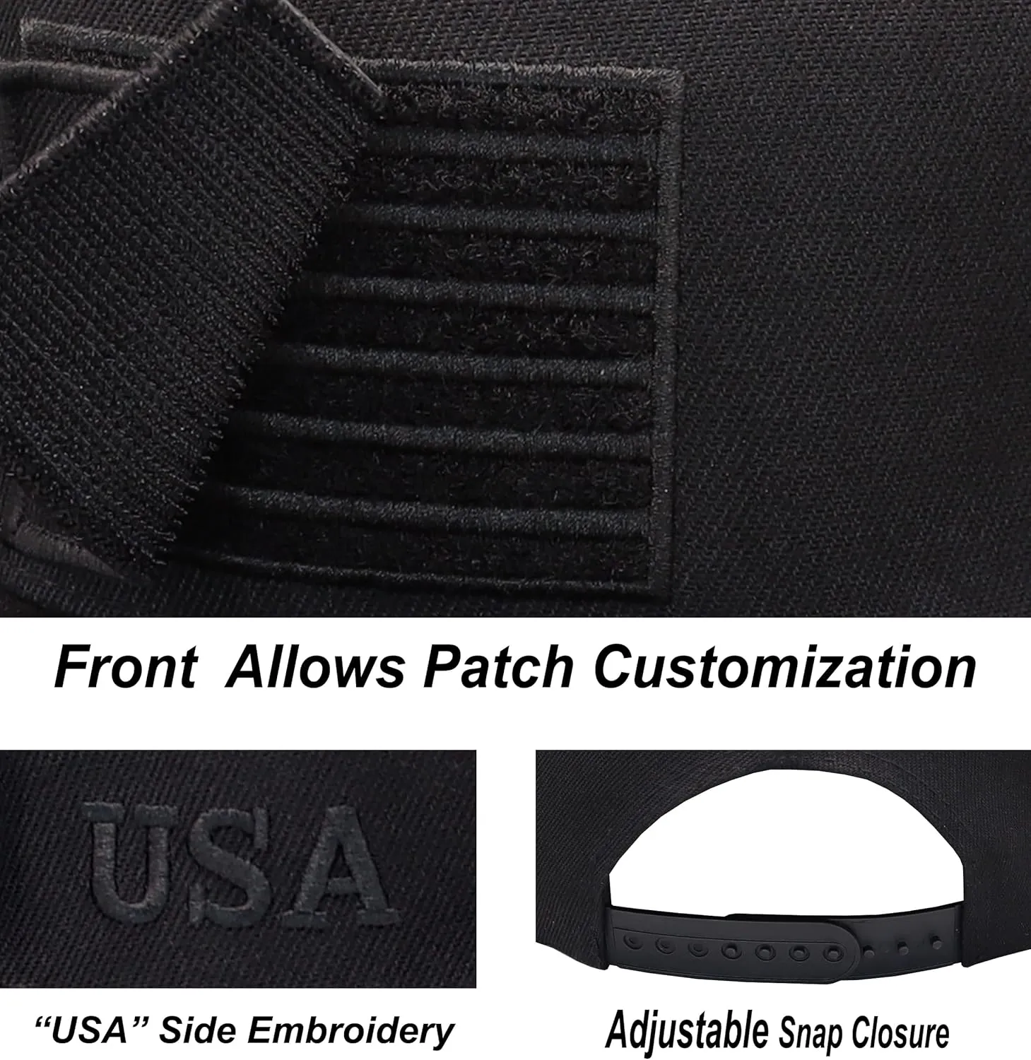 Antourage American Flag Unisex Baseball Hat for Men and Women | USA Flag Mesh Snapback Flat Visor Cap   2 Patriotic Patches