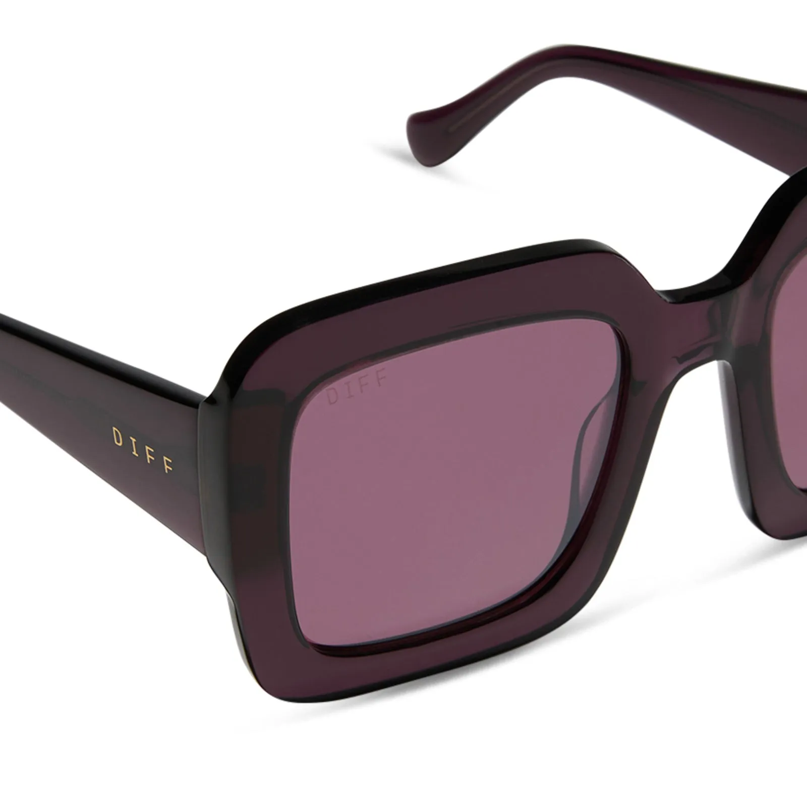 CHARISE - AUBERGINE   AUBERGINE W SILVER FLASH SUNGLASSES