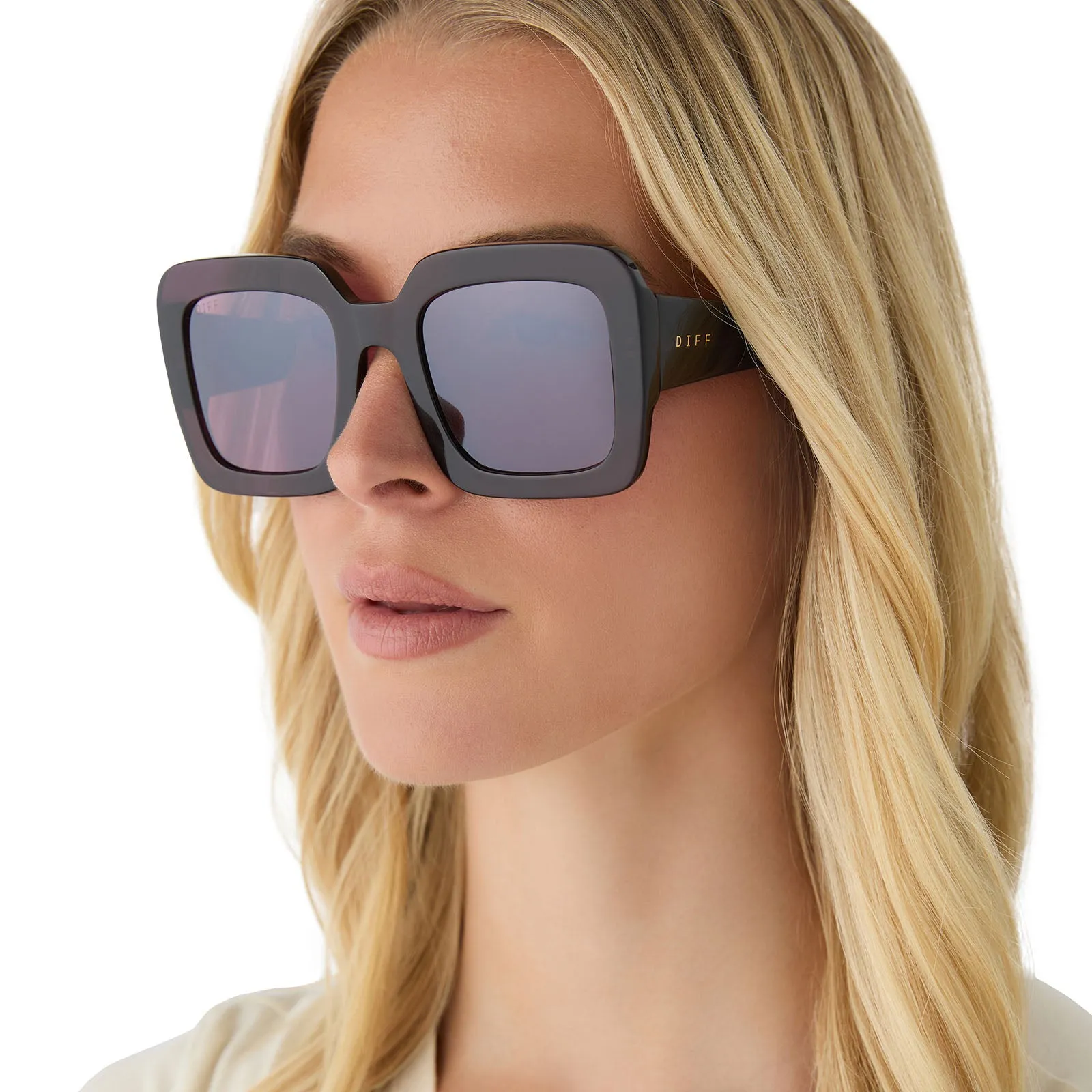 CHARISE - AUBERGINE   AUBERGINE W SILVER FLASH SUNGLASSES