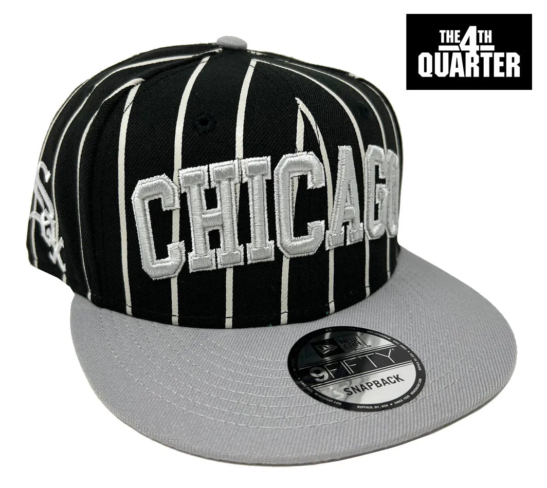 Chicago White Sox Snapback New Era City Arch Cap Hat Black Grey