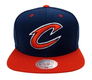 Cleveland Cavaliers Snapback Mitchell & Ness City Color Switch Cap Hat Navy Red