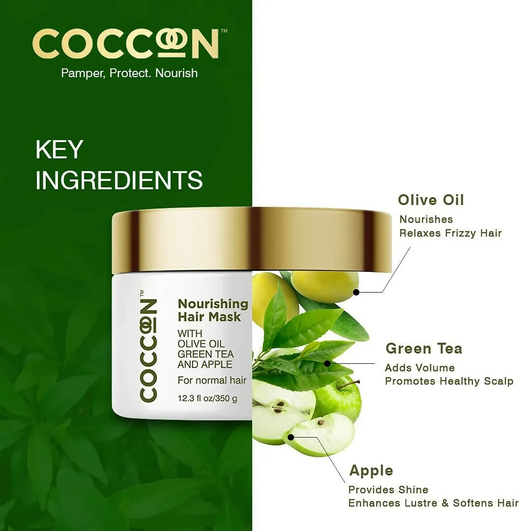 Coccoon Nourishing Hair Mask With Olive Oil, Green Tea & Green Apple