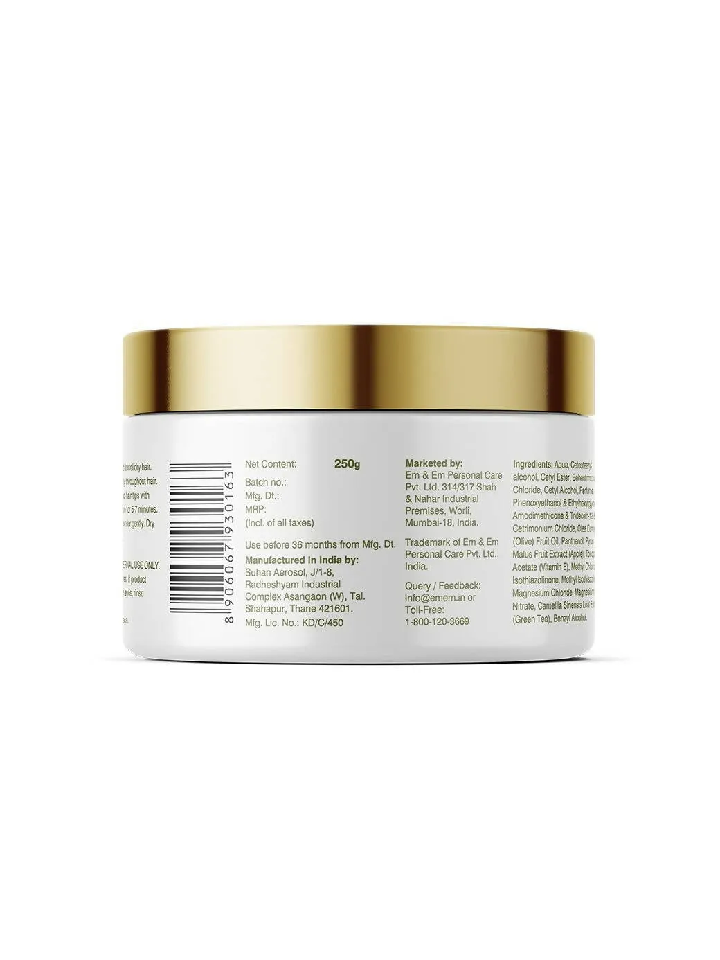 Coccoon Nourishing Hair Mask With Olive Oil, Green Tea & Green Apple