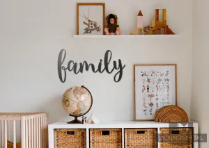 family Word Wall Art Sign