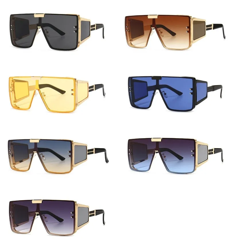 Fashion Square Oversized Retro Sunglasses