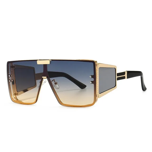 Fashion Square Oversized Retro Sunglasses