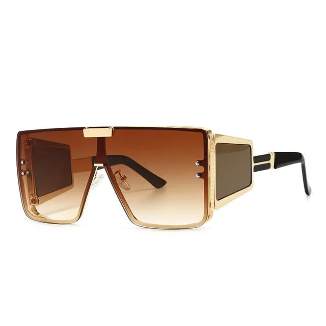 Fashion Square Oversized Retro Sunglasses