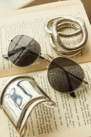 Ferrara Metal Frame Sunglasses - Silver