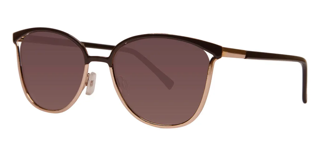 Gold Metal Keyhole Cat Eye Sunglasses - Tilda