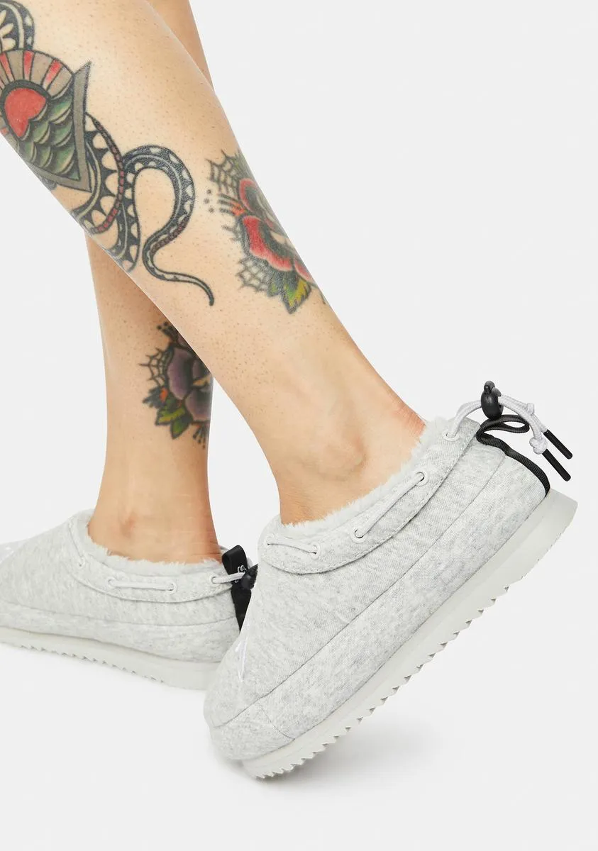 Gray Logo Tasin Sneaker Mules