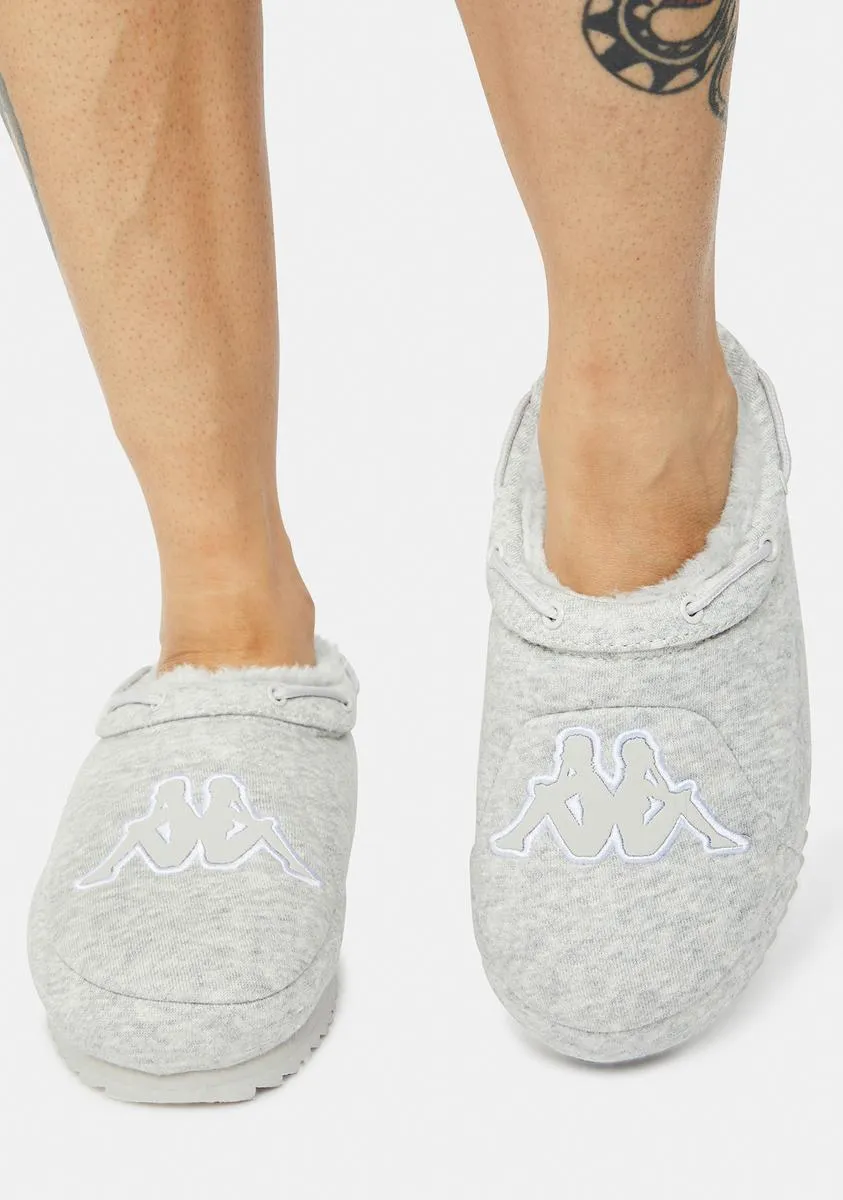 Gray Logo Tasin Sneaker Mules