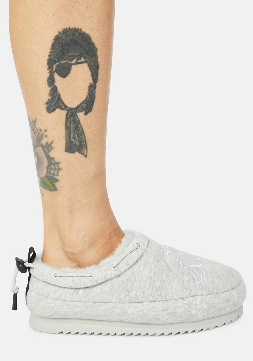 Gray Logo Tasin Sneaker Mules