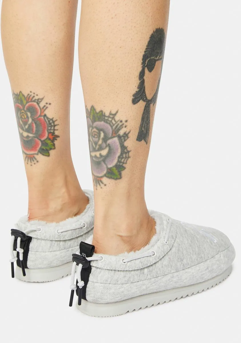 Gray Logo Tasin Sneaker Mules