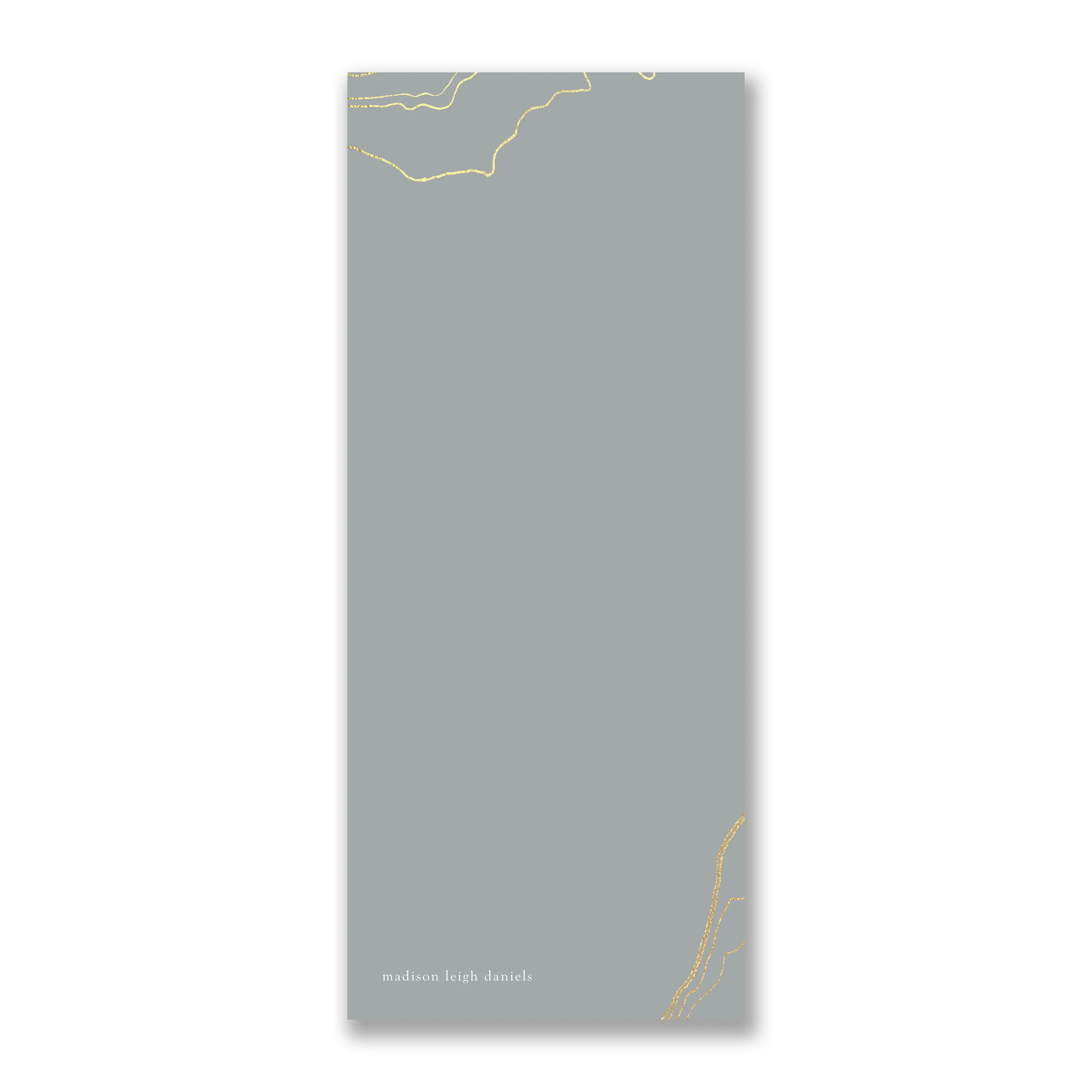 Gray Marble Custom Foil Notecards