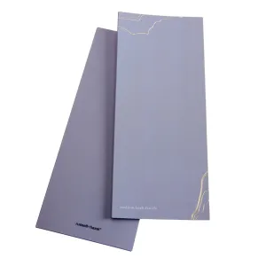 Gray Marble Custom Foil Notecards