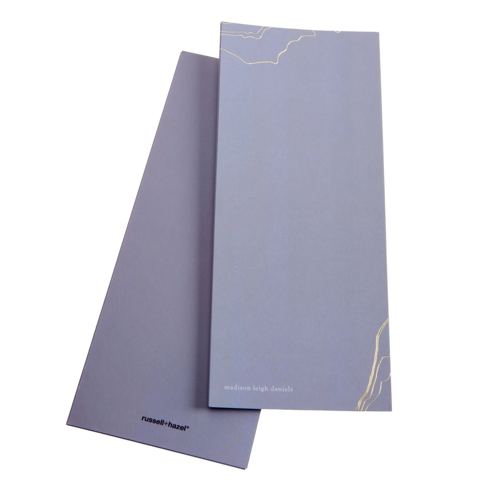 Gray Marble Custom Foil Notecards