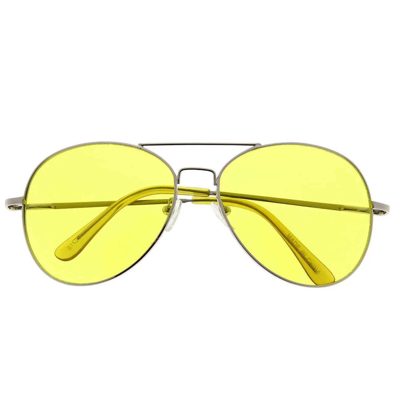 grinderPUNCH New Non-Prescription Premium Aviator Yellow Lens Glasses Ghostbusters Costume Glasses
