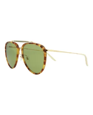 Gucci Aviator Sunglasses Havana/Gold/Green