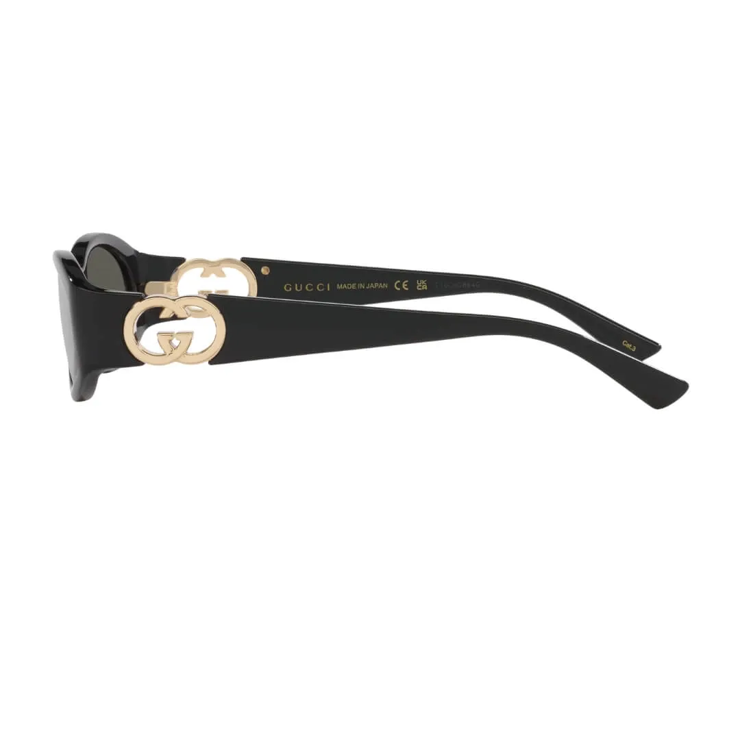 Gucci GG1660S 001 Women’s Sunglasses - Black Frame, Grey Lenses