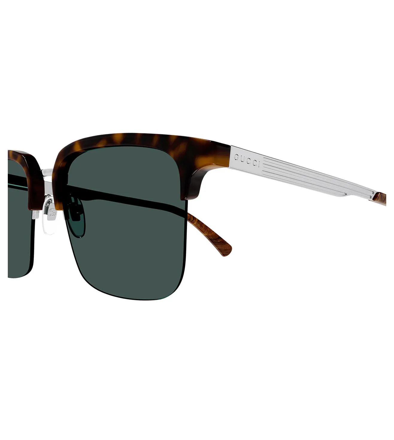 Gucci Men's Green Square Sunglasses