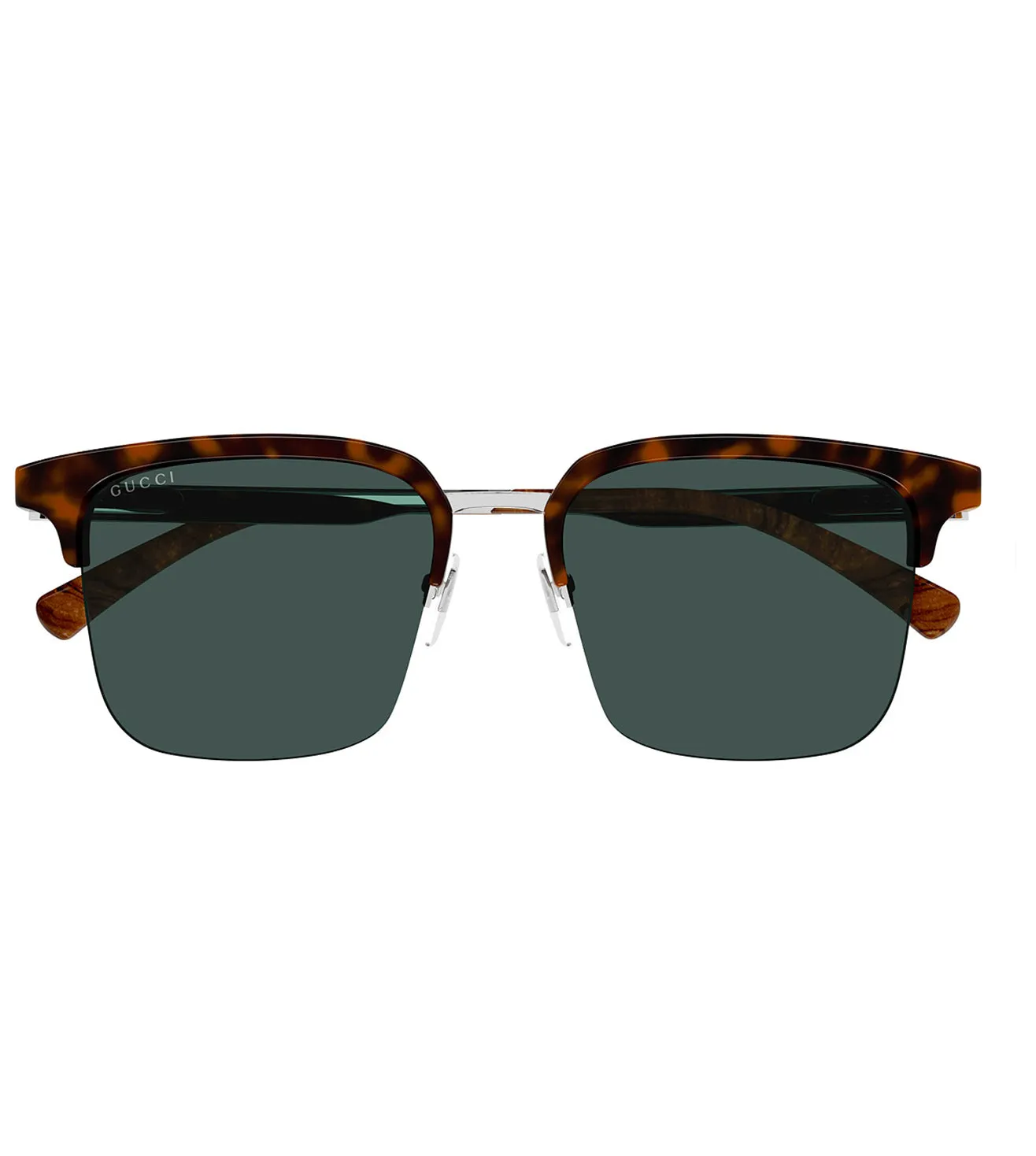 Gucci Men's Green Square Sunglasses