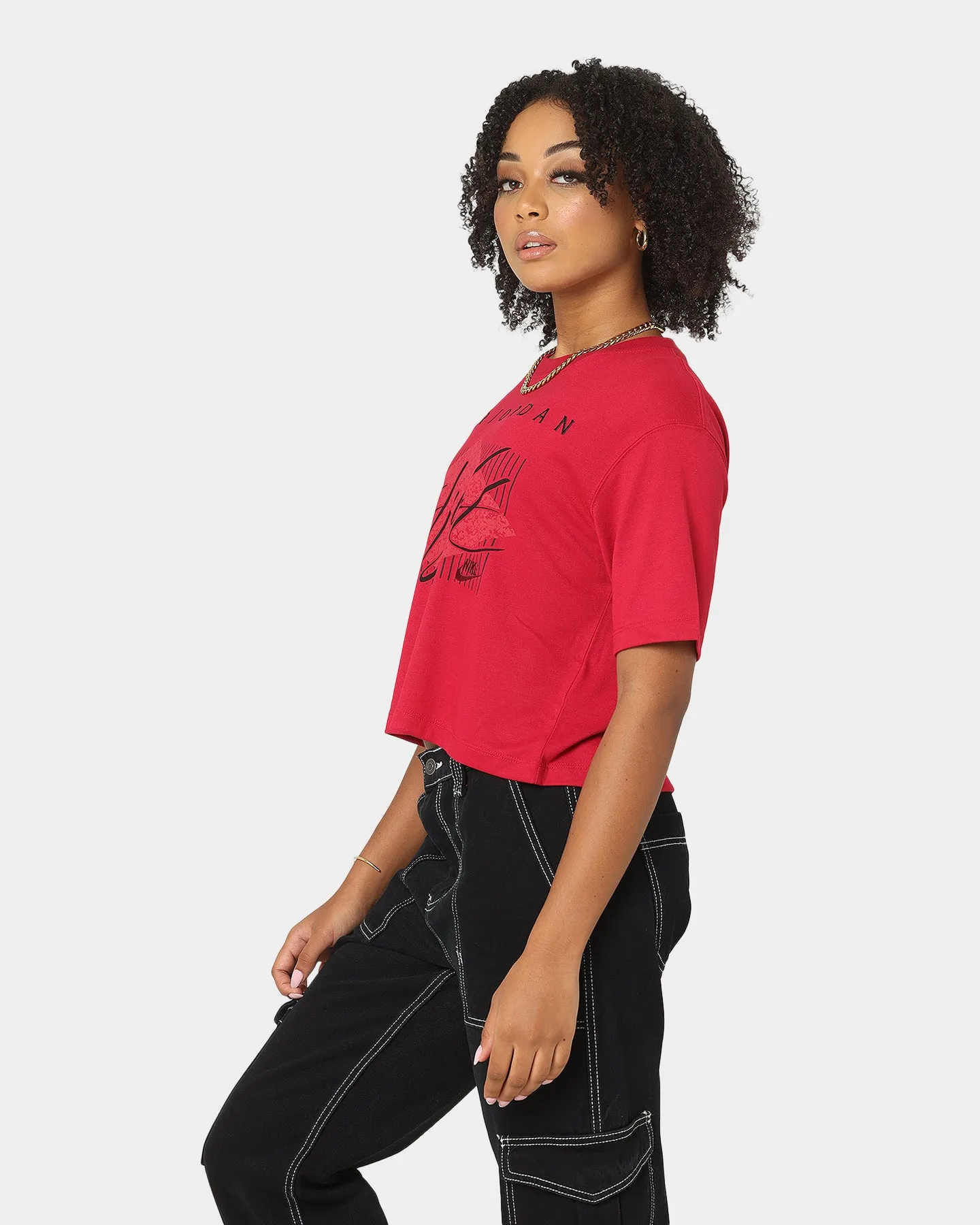 Jordan Women's Essential Short Sleeve Boxy T-Shirt Mystic Hibiscus