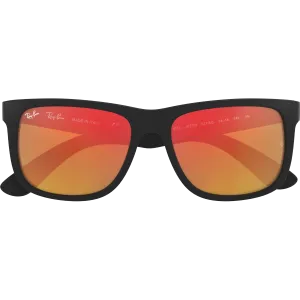 Justin M - Rubber Black/Orange Mirror