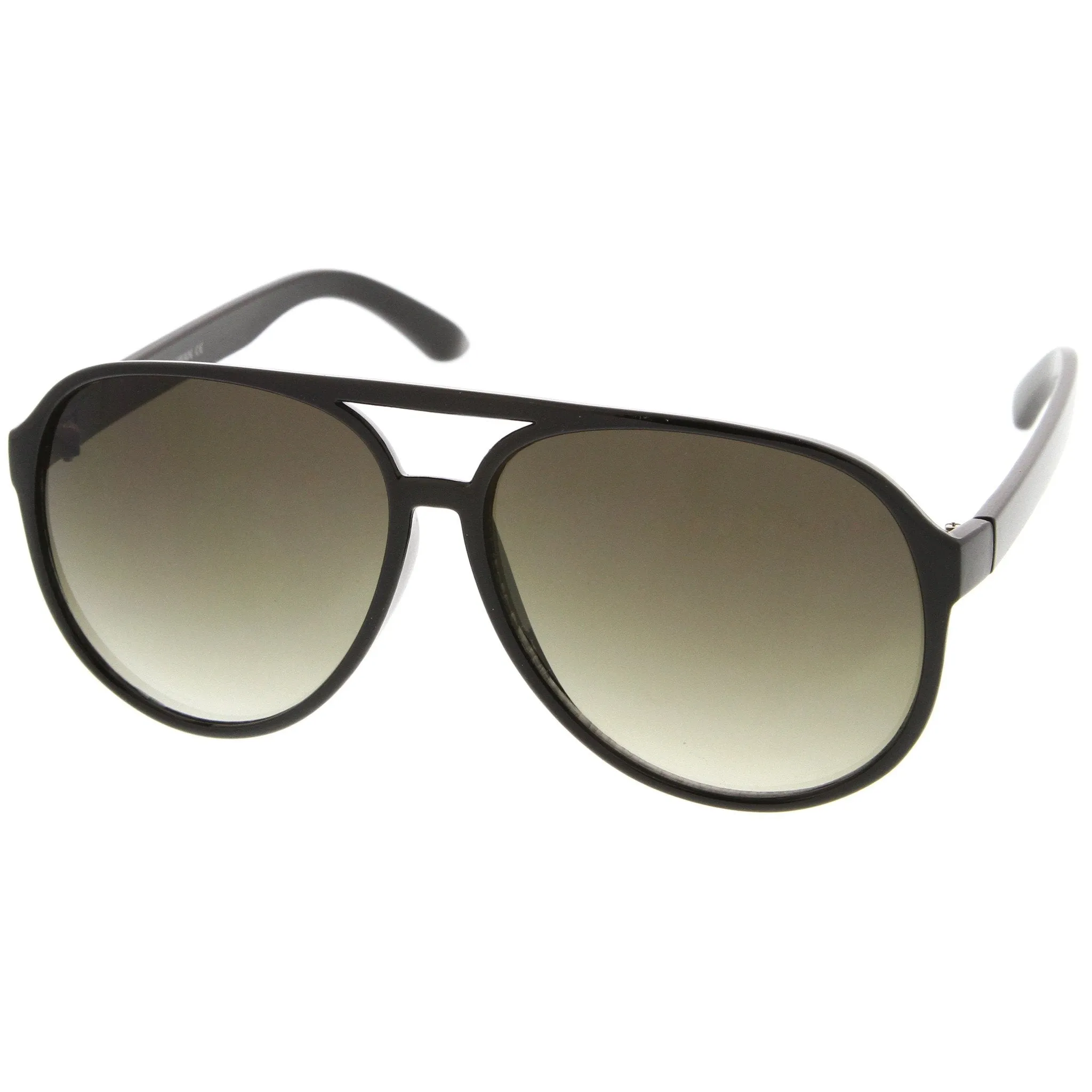 Large Mens Retro 1980's Plastic Aviator Sunglasses 8249