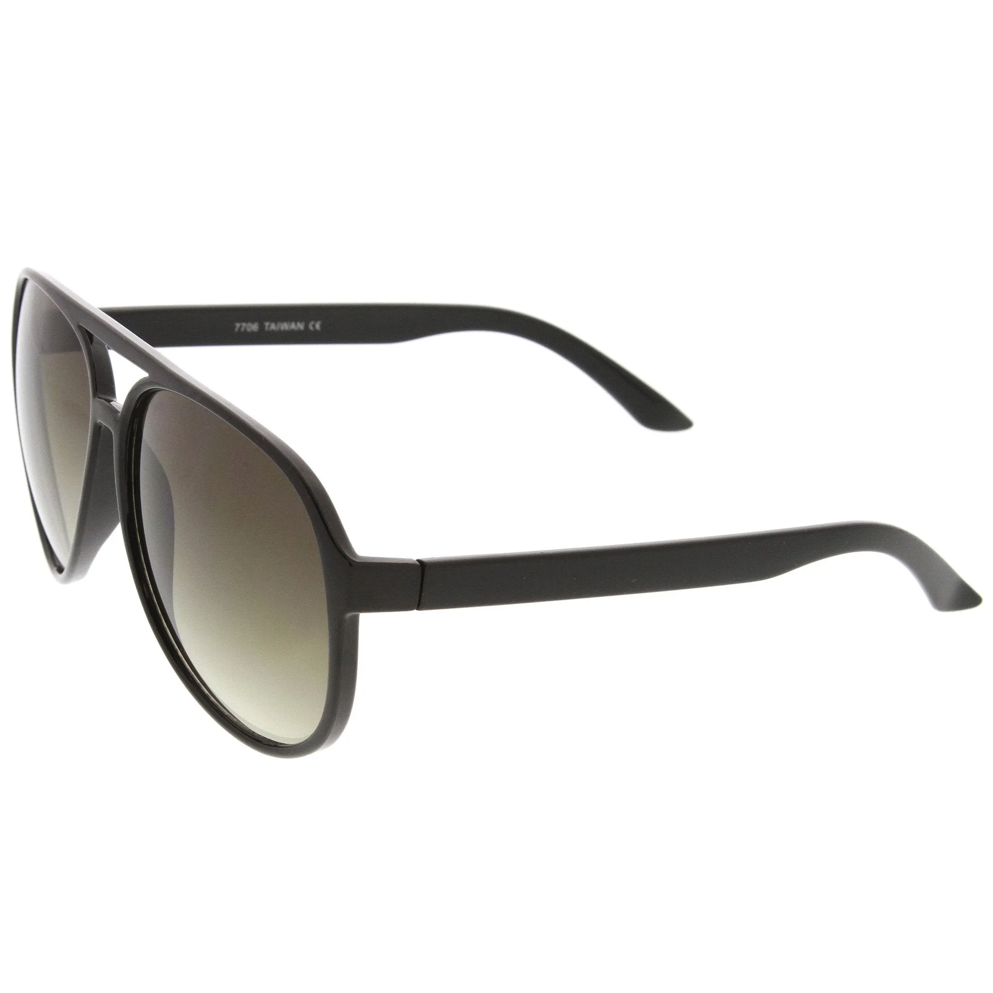 Large Mens Retro 1980's Plastic Aviator Sunglasses 8249