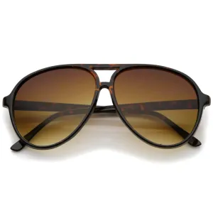 Large Mens Retro 1980's Plastic Aviator Sunglasses 8249