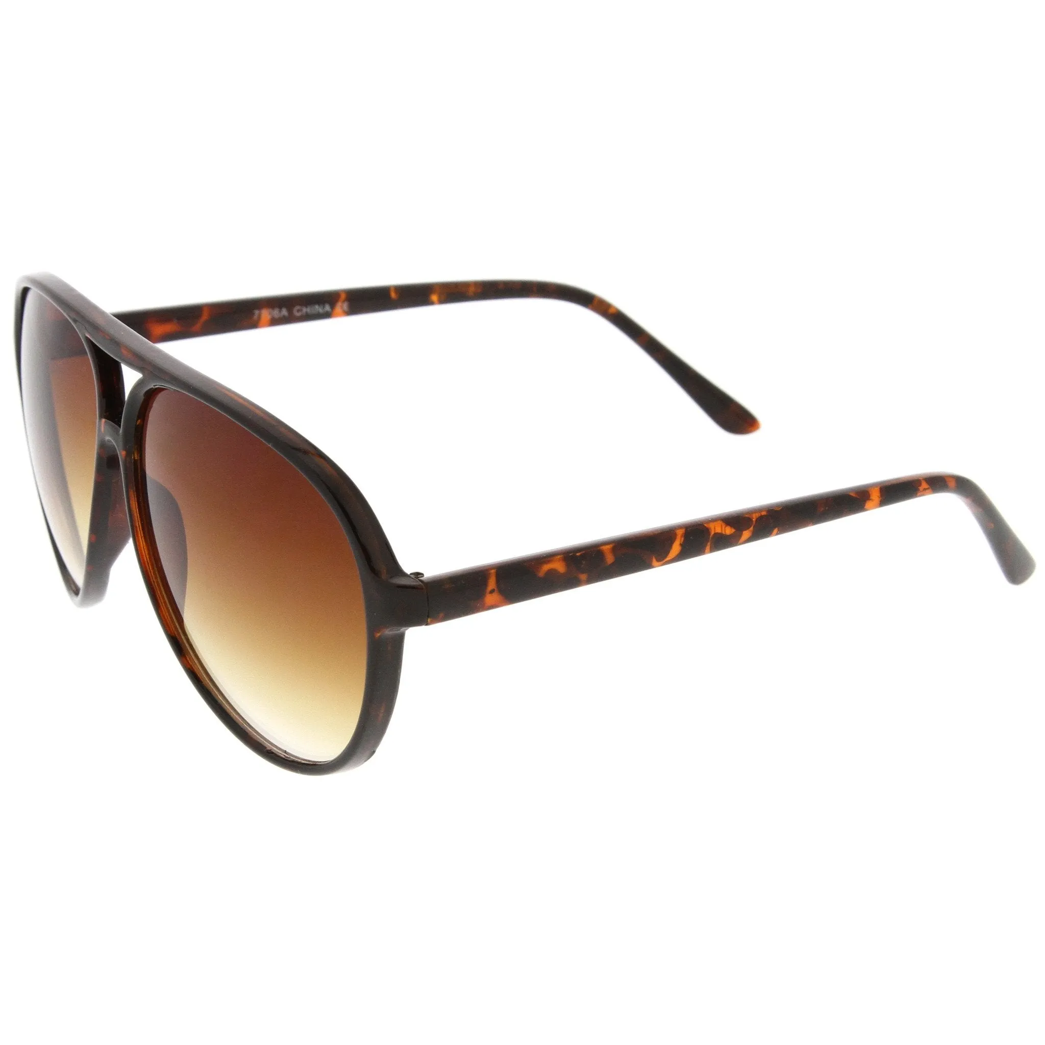 Large Mens Retro 1980's Plastic Aviator Sunglasses 8249