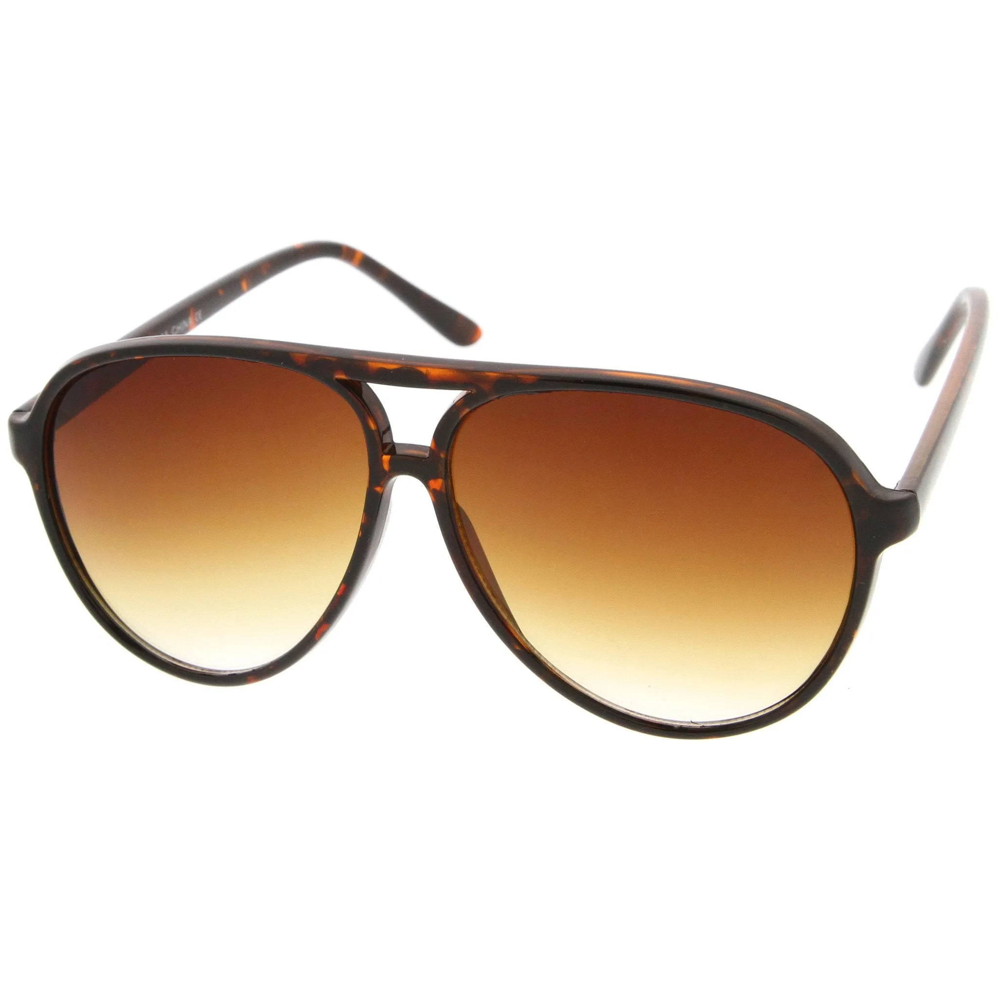 Large Mens Retro 1980's Plastic Aviator Sunglasses 8249
