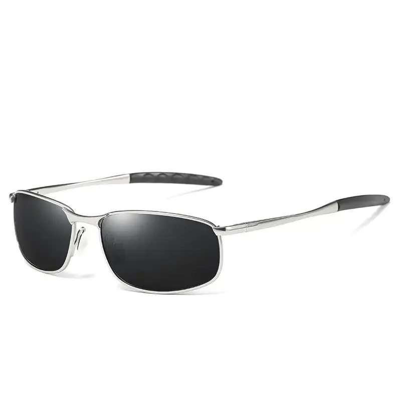 Men's Driving Sunglasses with Polarized Lenses & Metal Frame