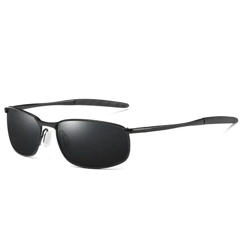 Men's Driving Sunglasses with Polarized Lenses & Metal Frame