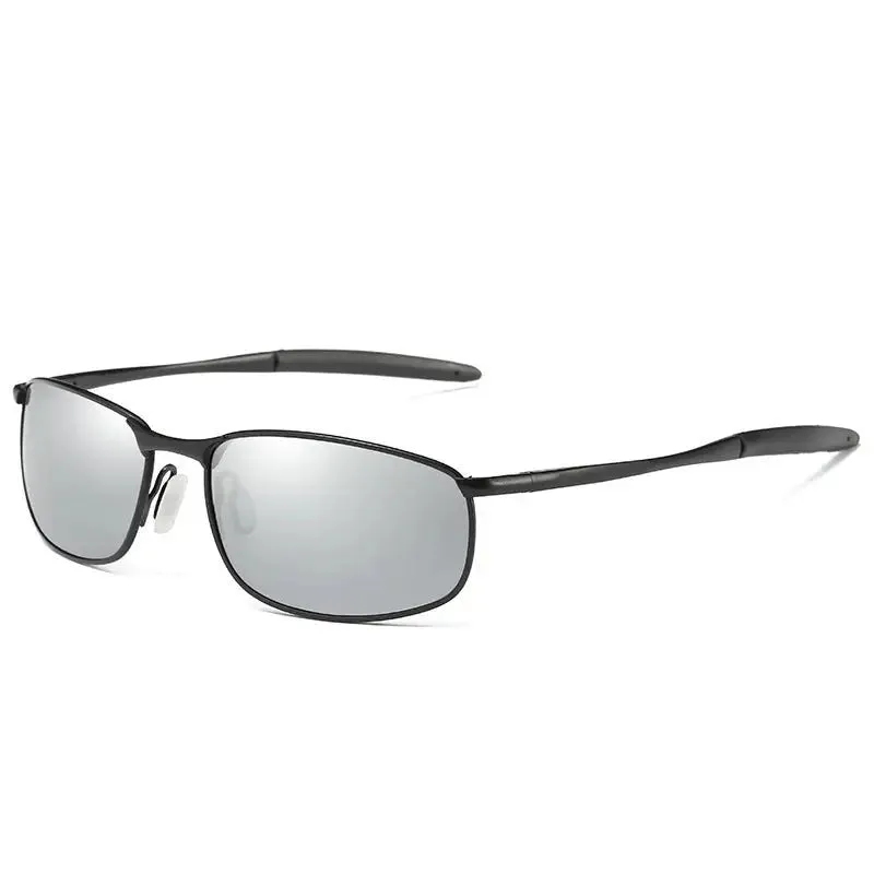 Men's Driving Sunglasses with Polarized Lenses & Metal Frame