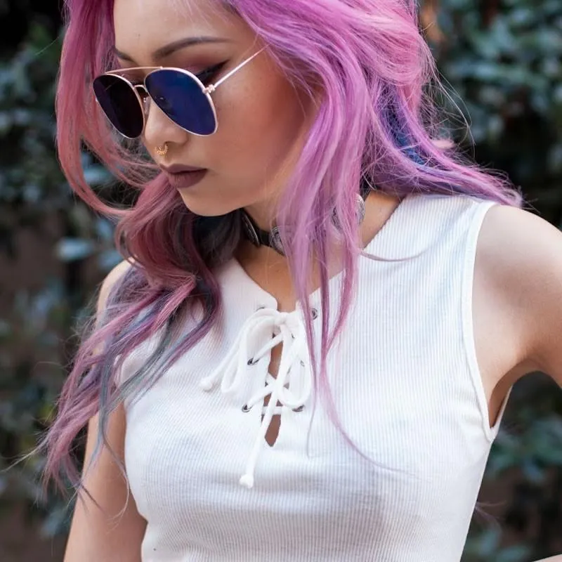 Modern Flat Lens Wire Metal Aviator Sunglasses
