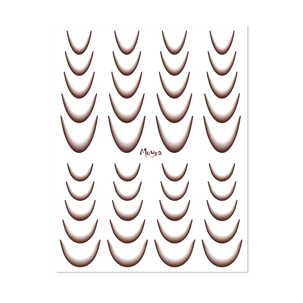 Moyra - Watertransfer Sticker Selection No. 09 Brown Ombre