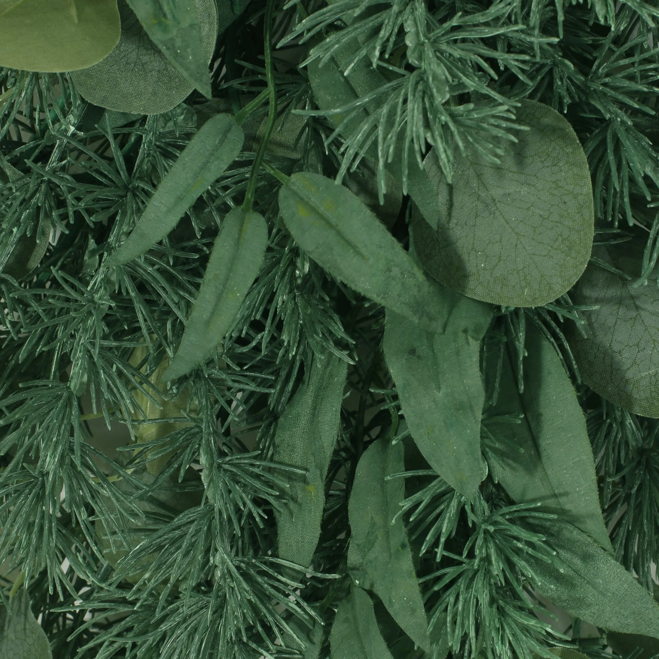 Nolta 32.5" Eucalyptus and Fir Artificial Teardrop Wreath, Green