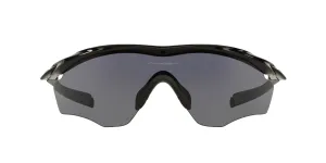 Oakley Mens M2 Frame XL Polished Black Frame - Gray Lens - Non Polarized Sunglasses
