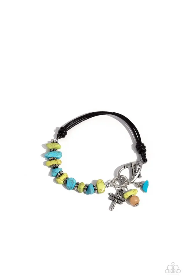 Paparazzi Bracelet ~ Daring Dragonfly - Green