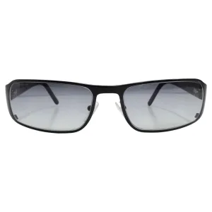 Prada 1990s Black Rectangular Frame Sunglasses