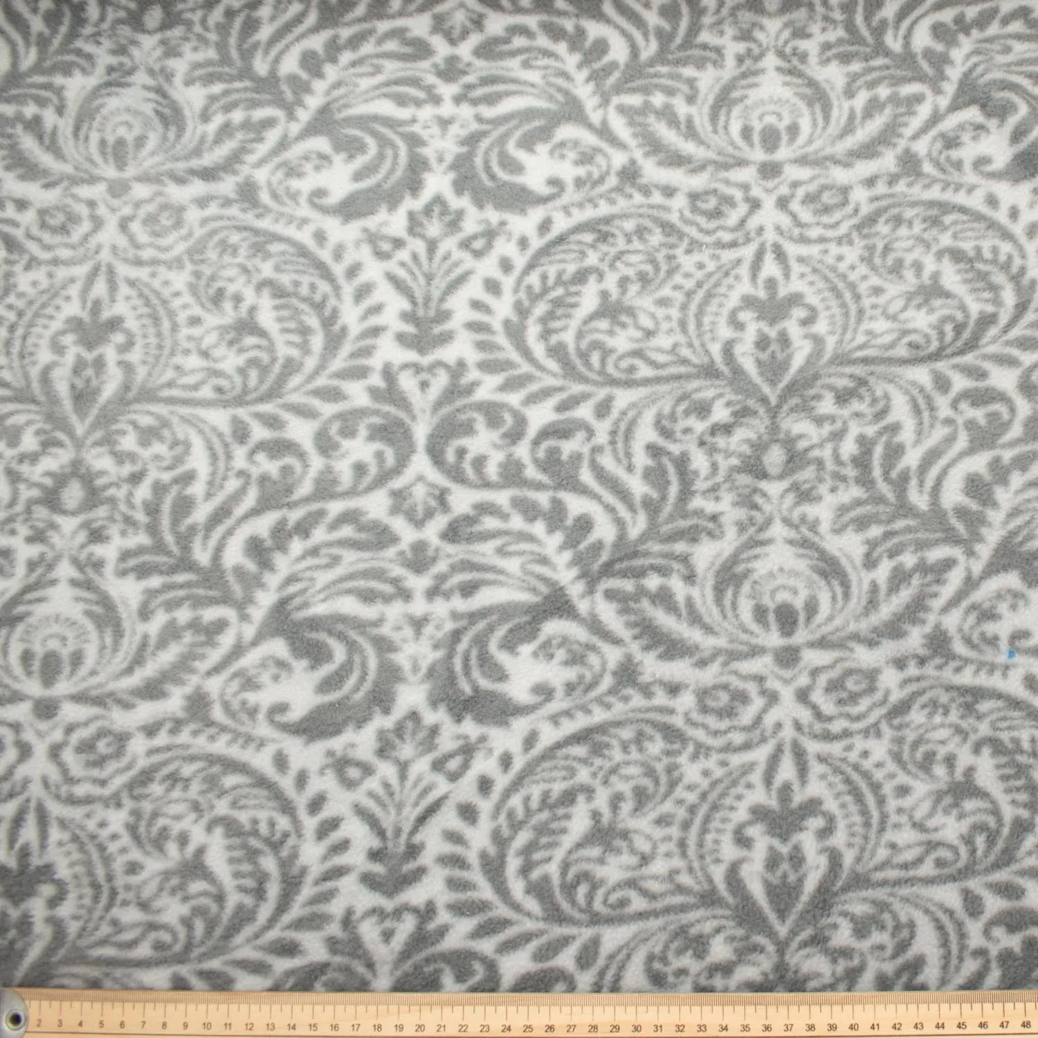 Regency on Grey Printed Polar Fleece Design 37
