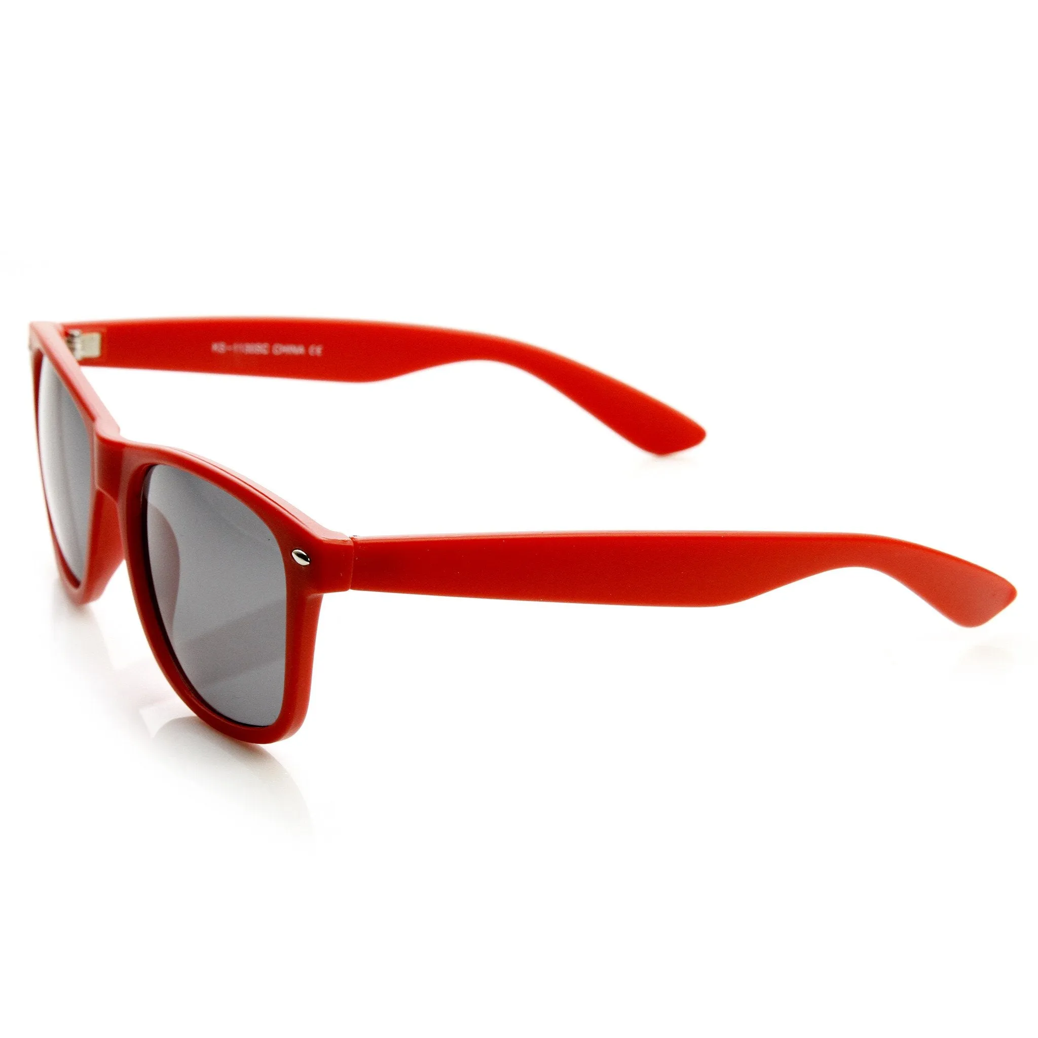 Retro Soft Rubberized Colorful Matte Horned Rim Sunglasses 9344