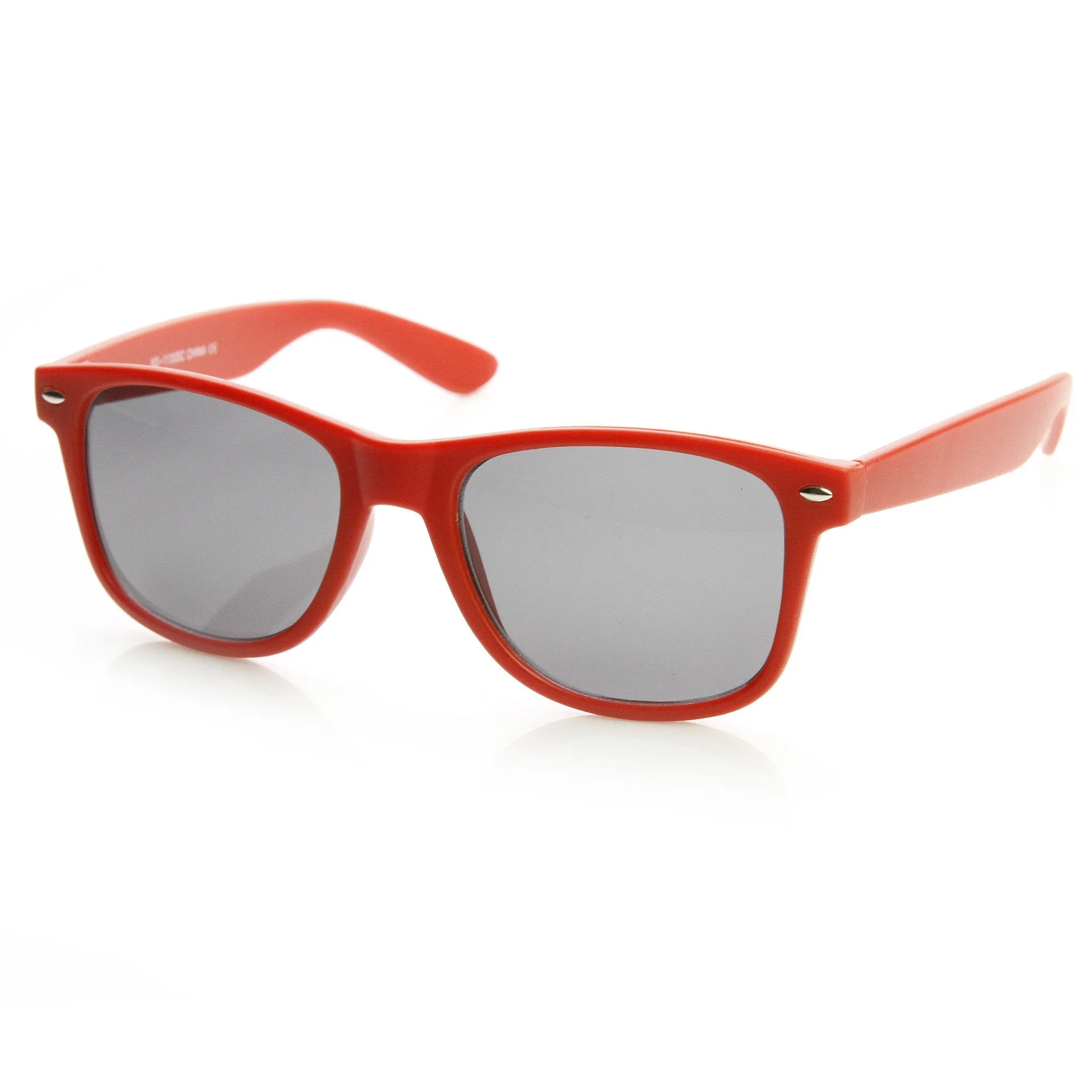 Retro Soft Rubberized Colorful Matte Horned Rim Sunglasses 9344