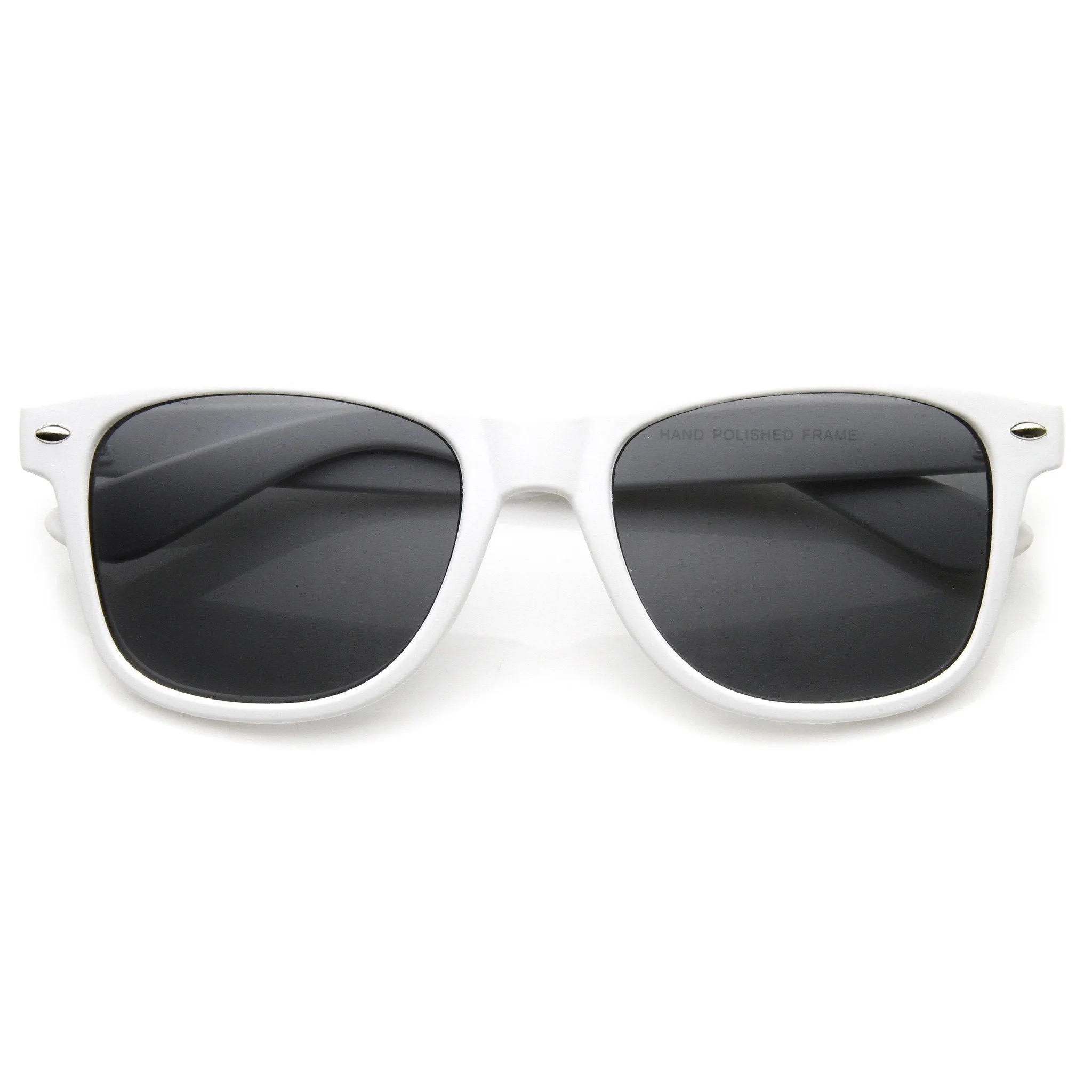 Retro Soft Rubberized Colorful Matte Horned Rim Sunglasses 9344
