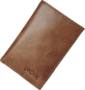 RFID Blocking Leather Wallet, Slim Bifold Front Pocket Card Holder, Brown (Vintage Tan)