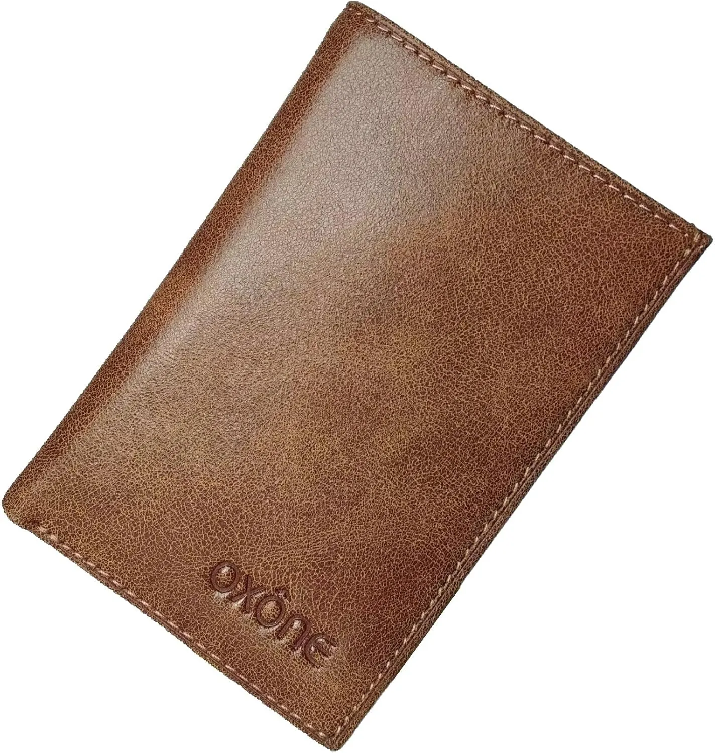 RFID Blocking Leather Wallet, Slim Bifold Front Pocket Card Holder, Brown (Vintage Tan)