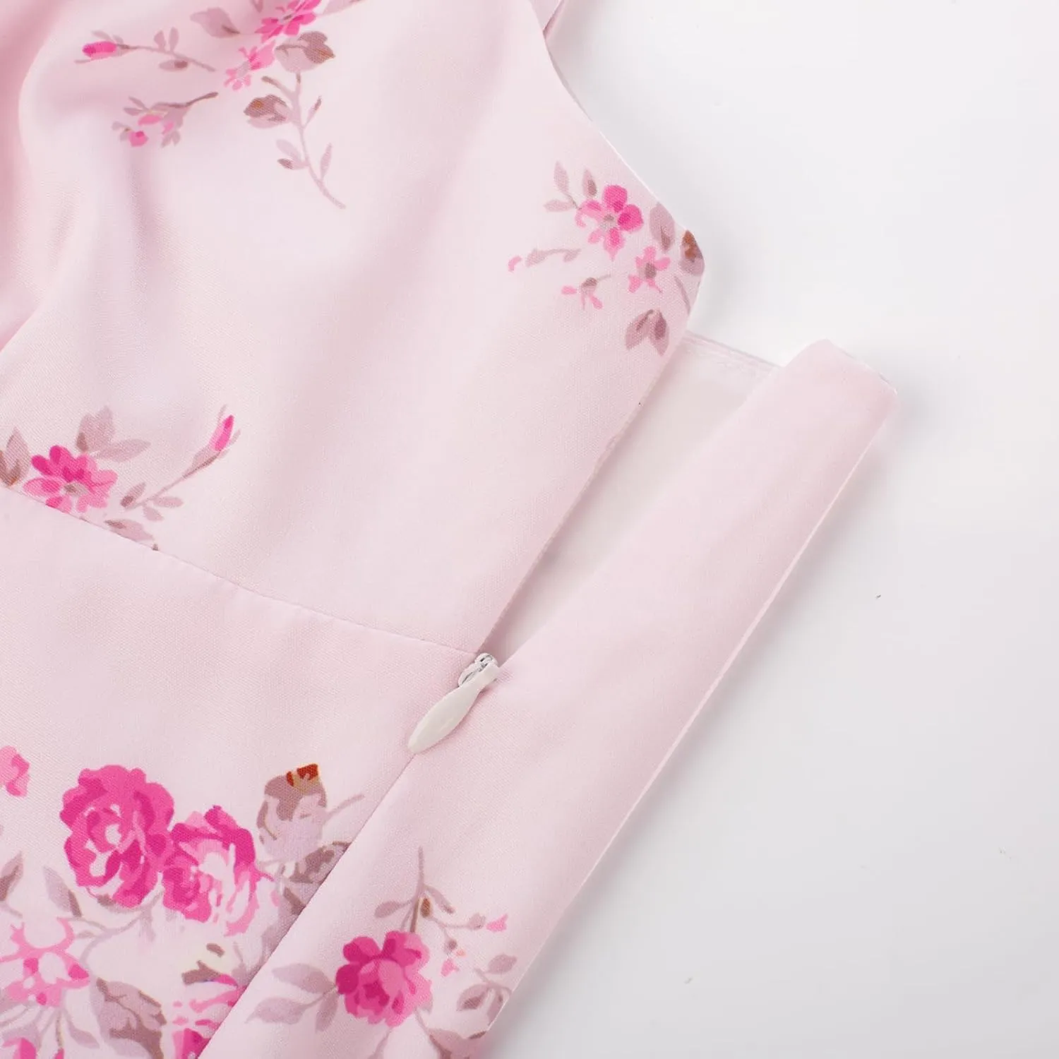 Scarlet Darkness Floral Printed Corset Dress Ruched Bust Cami Dress Flowy Sundress